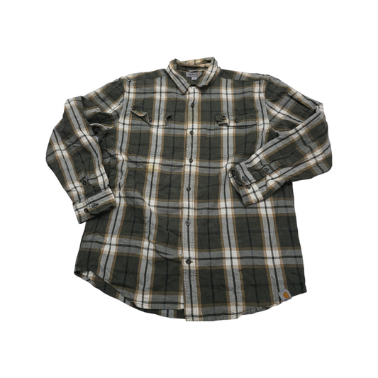 Camisa Carhartt Grande L Cuadro Verde