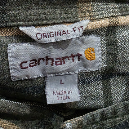 Camisa Carhartt Grande L Cuadro Verde