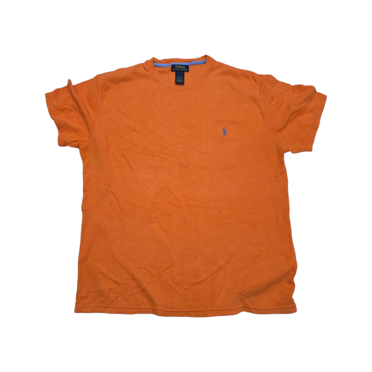 Playera Ralph Lauren Xgrande Xl Naranja Pony Azul