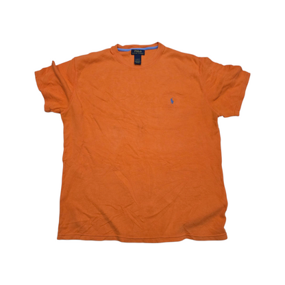 Playera Ralph Lauren Xgrande Xl Naranja Pony Azul