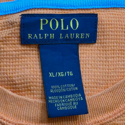 Playera Ralph Lauren Xgrande Xl Naranja Pony Azul