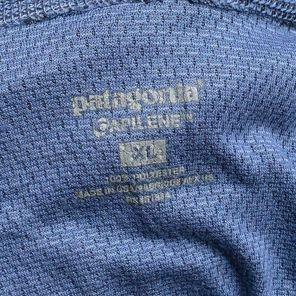 Playera Manga Larga Con Cierre Patagonia Capilene Azul