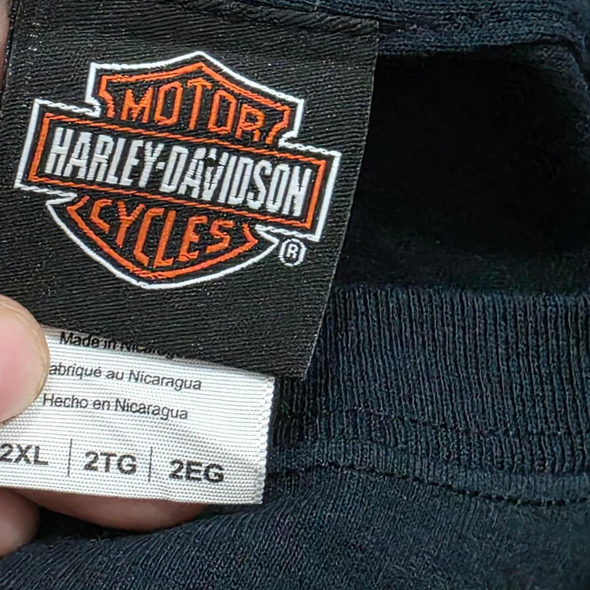 Playera Harley Davidson 2xl Bahamas Moto Negra
