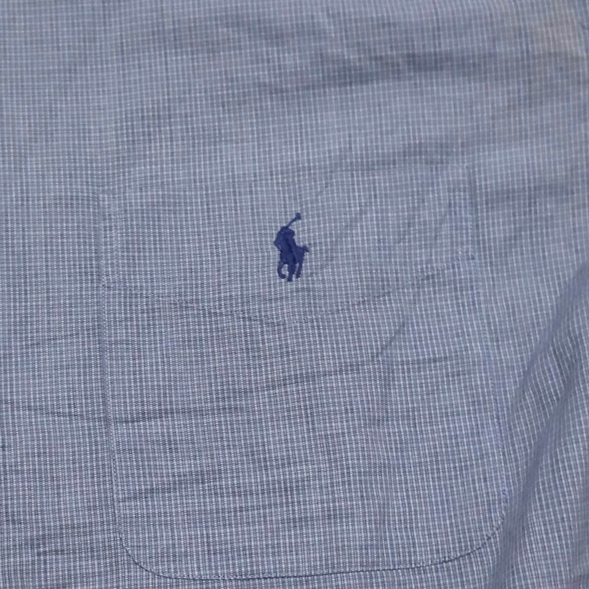 Camisa Manga Corta Ralph Lauren 2xl Alto Azul Cuadro
