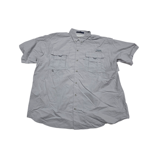 Camisa Manga Corta Columbia Pfg 2xl Omni Shade Gris