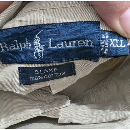 Camisa Ralph Lauren 2xl Blake Cafe Claro