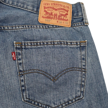 Pantalon Bota Levis 559 36x30 Azul Palido