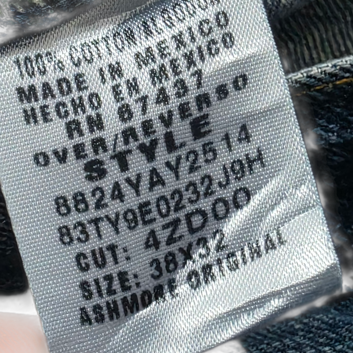 Pantalon Recto Ralph Lauren 38x32 Azul