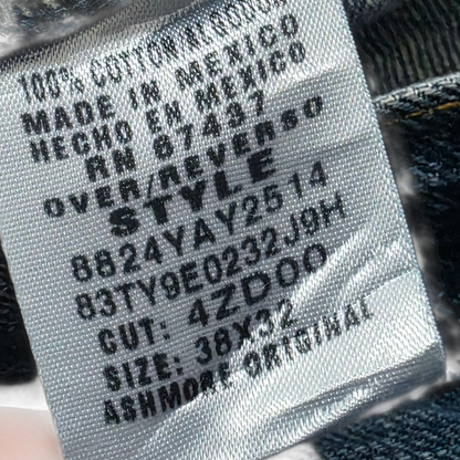 Pantalon Recto Ralph Lauren 38x32 Azul