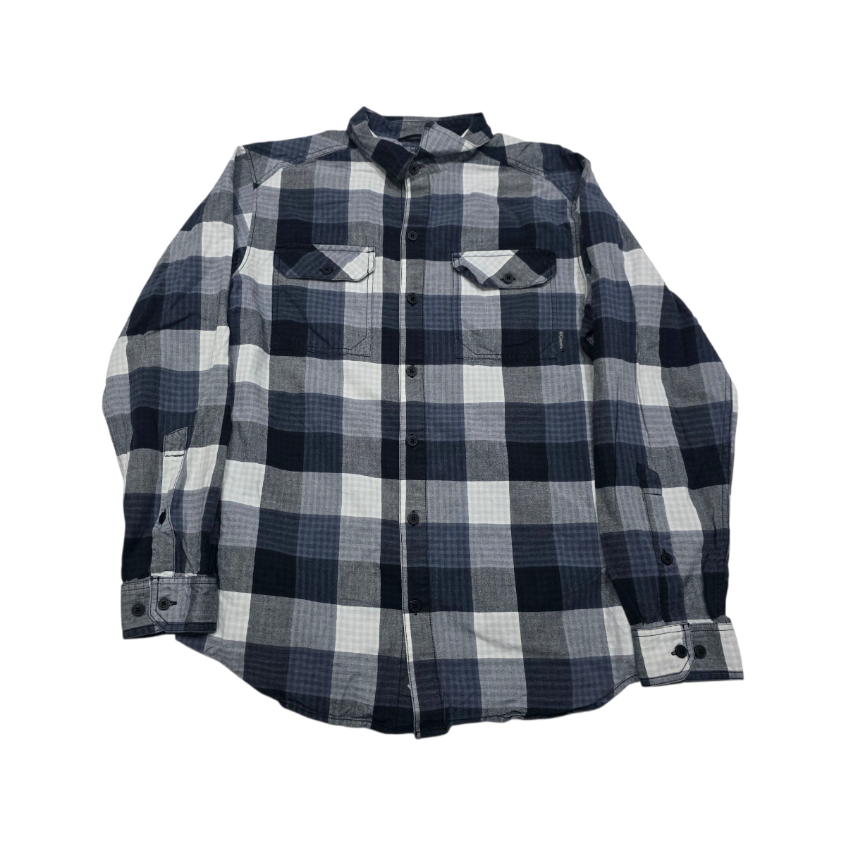 Camisa Columbia Mediana M Cuadros Azul