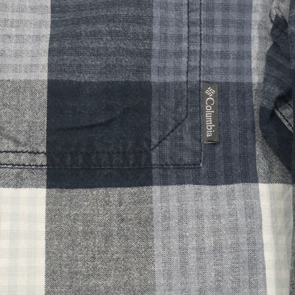 Camisa Columbia Mediana M Cuadros Azul