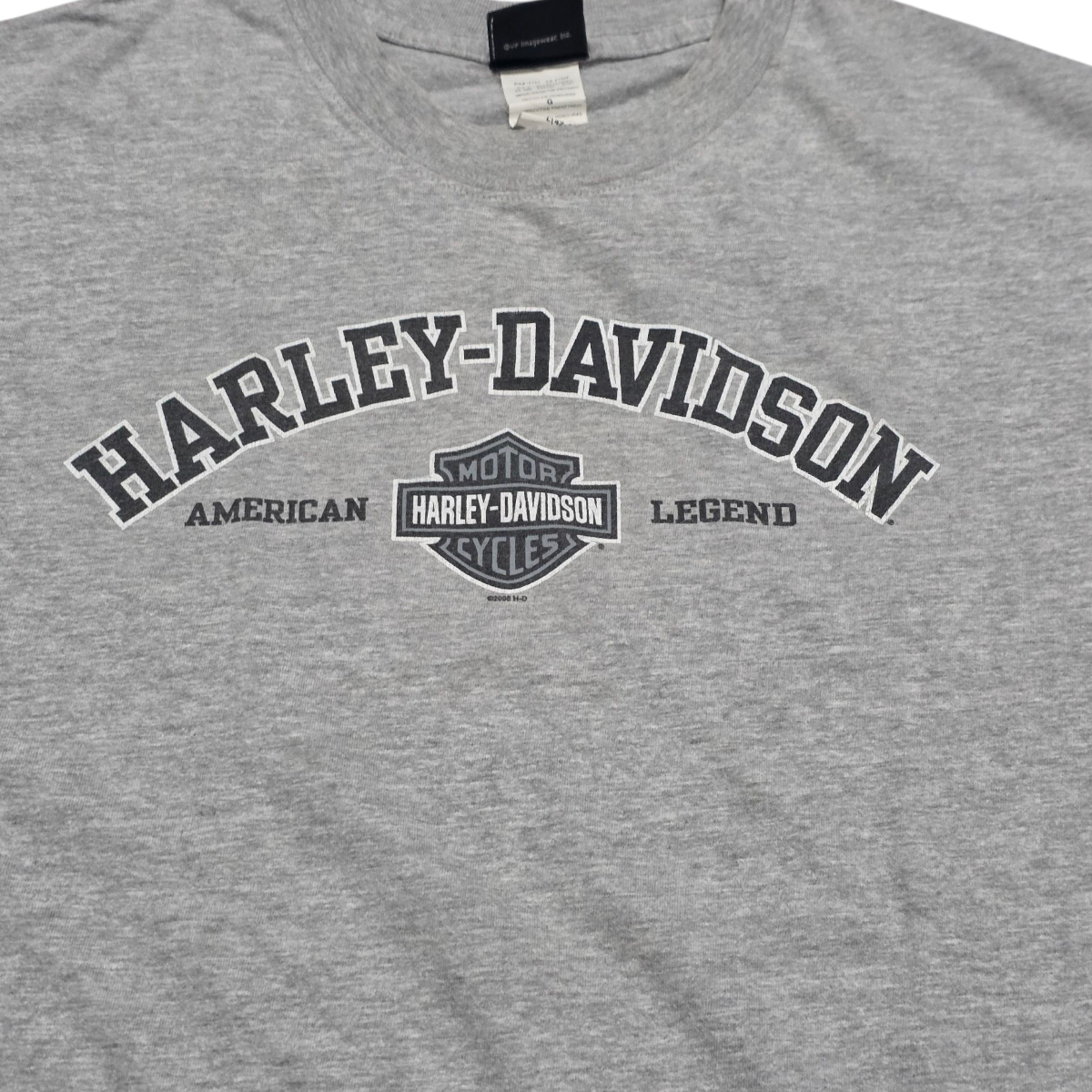 Playera Manga Corta Harley Davidson Grande L Gris