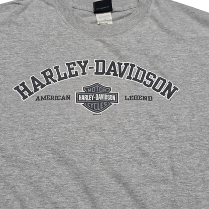 Playera Manga Corta Harley Davidson Grande L Gris