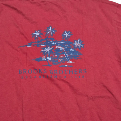 Playera Brooks Brothers Grande L Coral Oscuro
