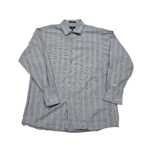 Camisa Calvin Klein Grande L Cuadro Gris