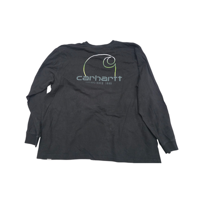 Playera Manga Larga Carhartt Xgrande Xl Grsi Oscuro