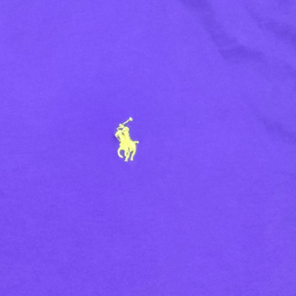Playera Ralph Lauren Grande L Morado Pony Amarillo