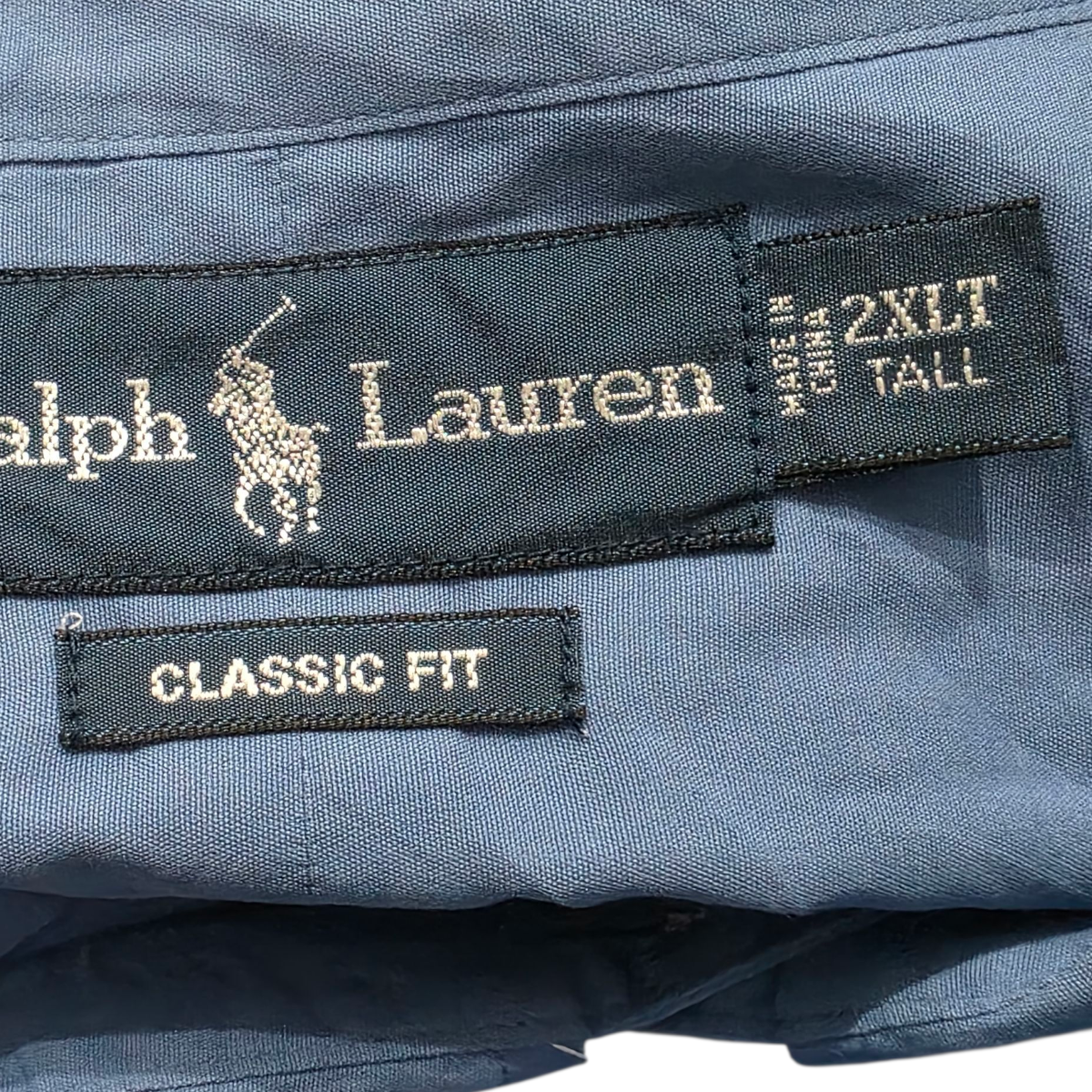 Camisa Classic Fit Ralph Lauren 2xl Azul Pony Amarillo