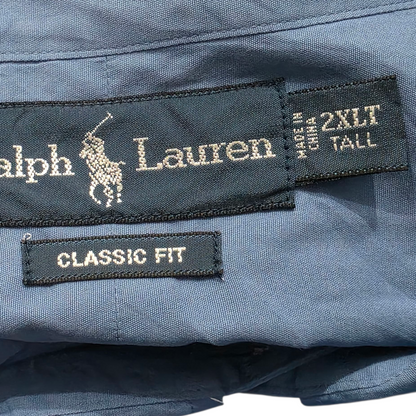 Camisa Classic Fit Ralph Lauren 2xl Azul Pony Amarillo