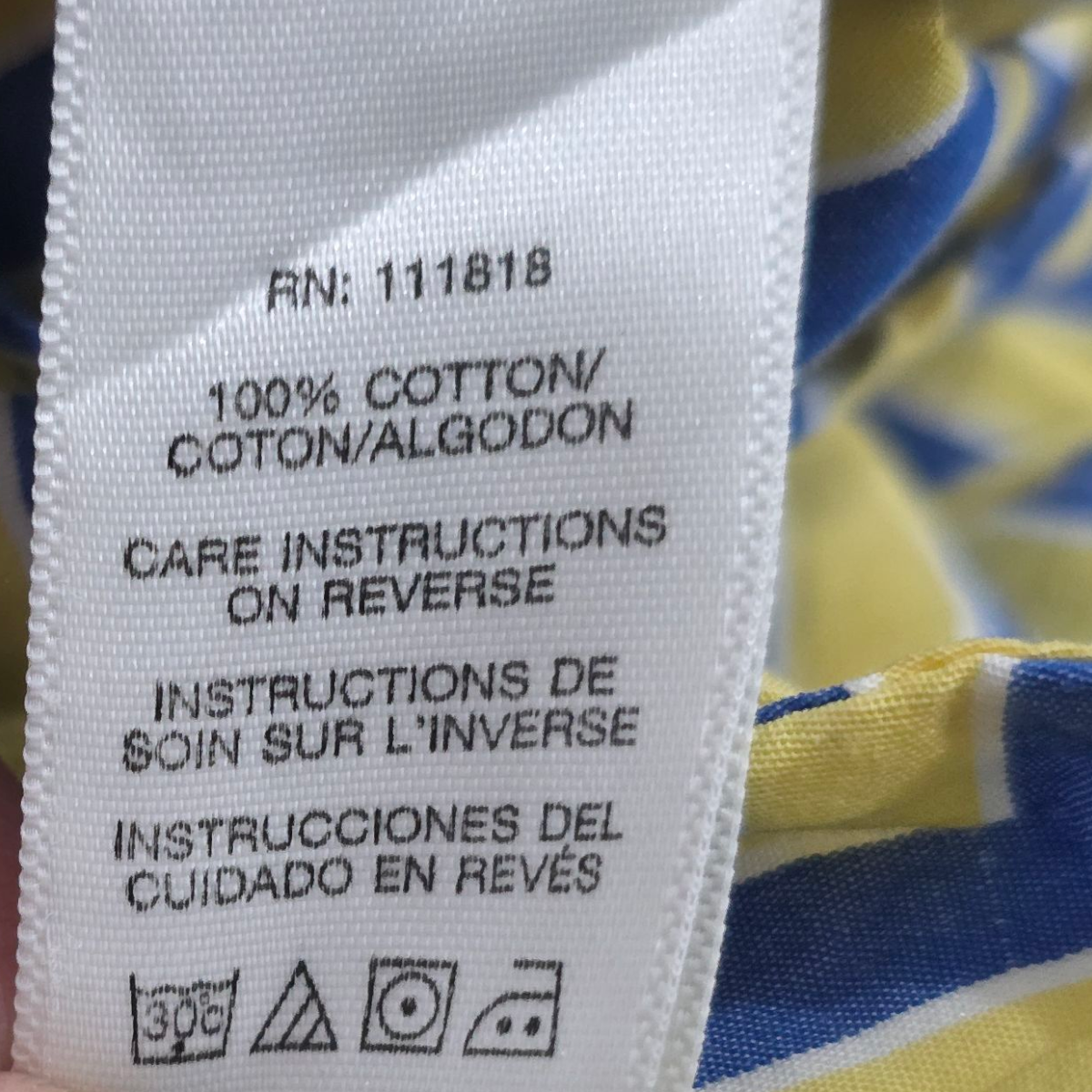 Camisa Michael Kors Mediana M Amarillla Lineas Azules