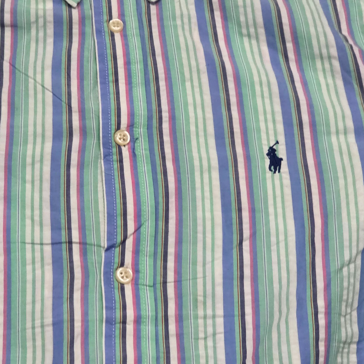 Camisa Ralph Lauren Adolescente Xl 18-20 Lineas Colores