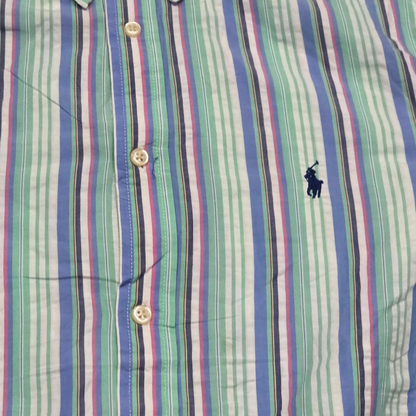 Camisa Ralph Lauren Adolescente Xl 18-20 Lineas Colores