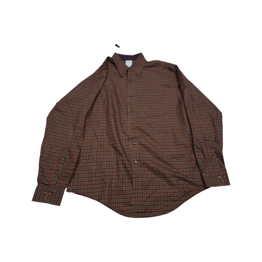 Camisa Slimfit Brooksbrothers Grandel Cuadro Rojo Verde Azul