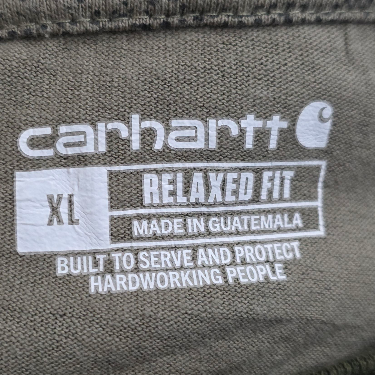 Playera Manga Larga Carhartt Xgrande Xl Verde Camoflaje