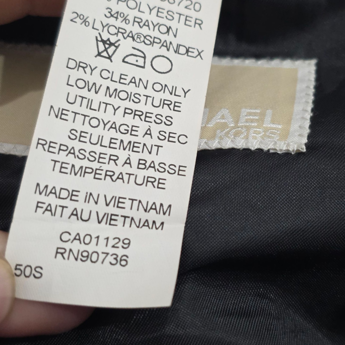 Saco Michael Kors Talla 50s Gris