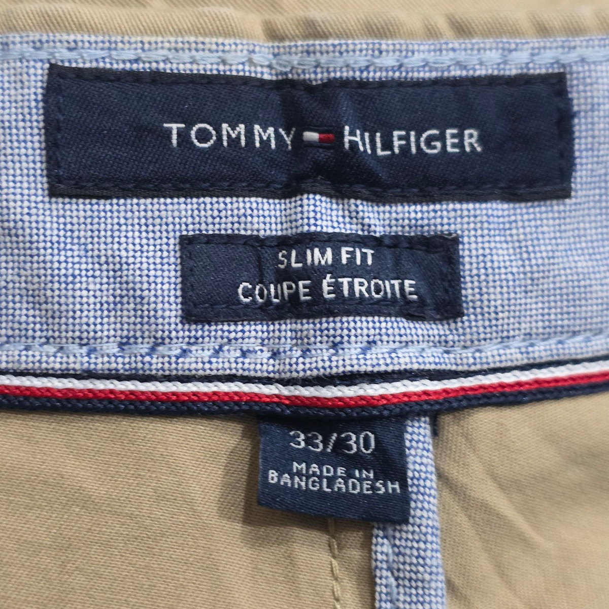Pantalon Slim Fit Tommy Hilfiger 33x30 Cafe