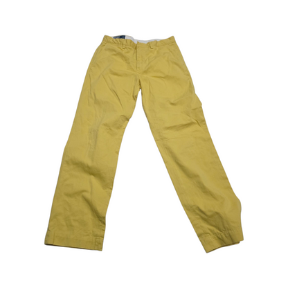Pantalon Ralph Lauren 33x32 Recto Amarillo Pony Azul