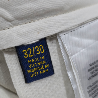Pantalon Ralph Lauren 32x30 Stretch Slimfit Beige