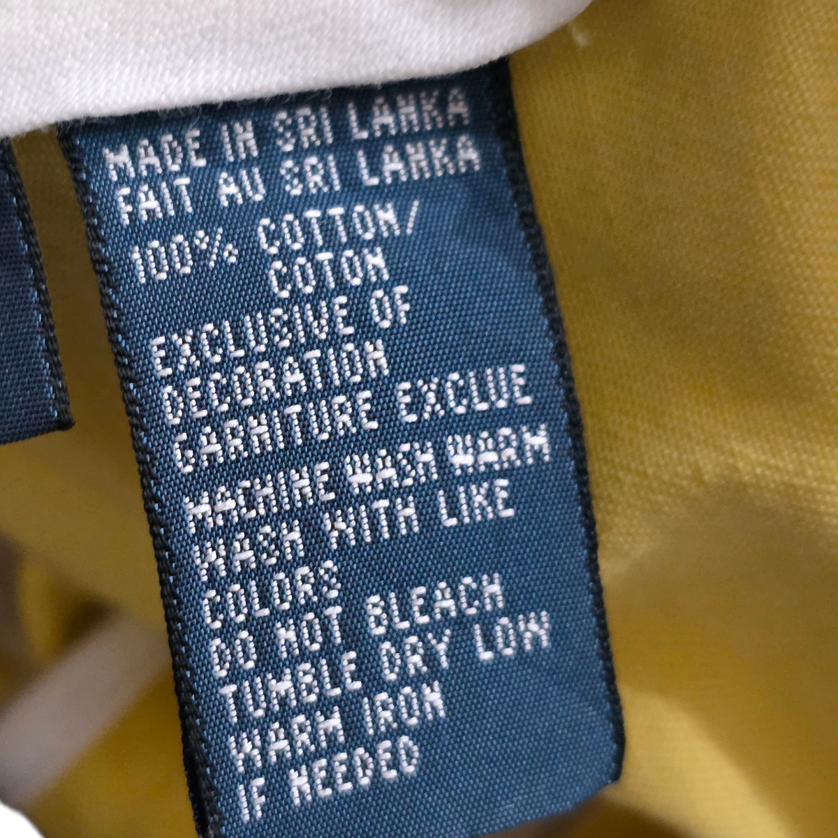 Pantalon Ralph Lauren 33x32 Recto Amarillo Pony Azul