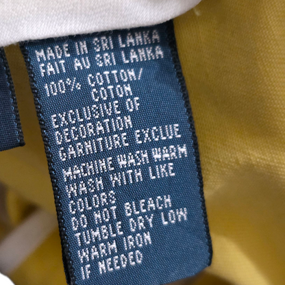 Pantalon Ralph Lauren 33x32 Recto Amarillo Pony Azul