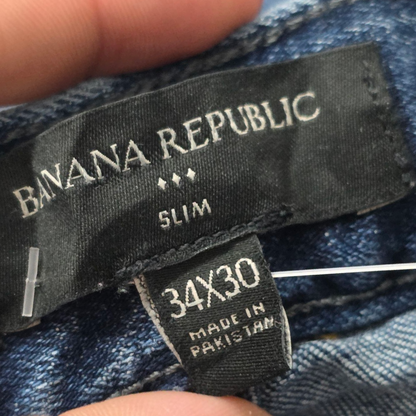 Pantalon Banana Republic 34x30 Slimfit Azul