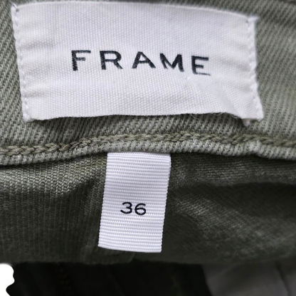 Pantalon Frame 36 Verde Slimfit