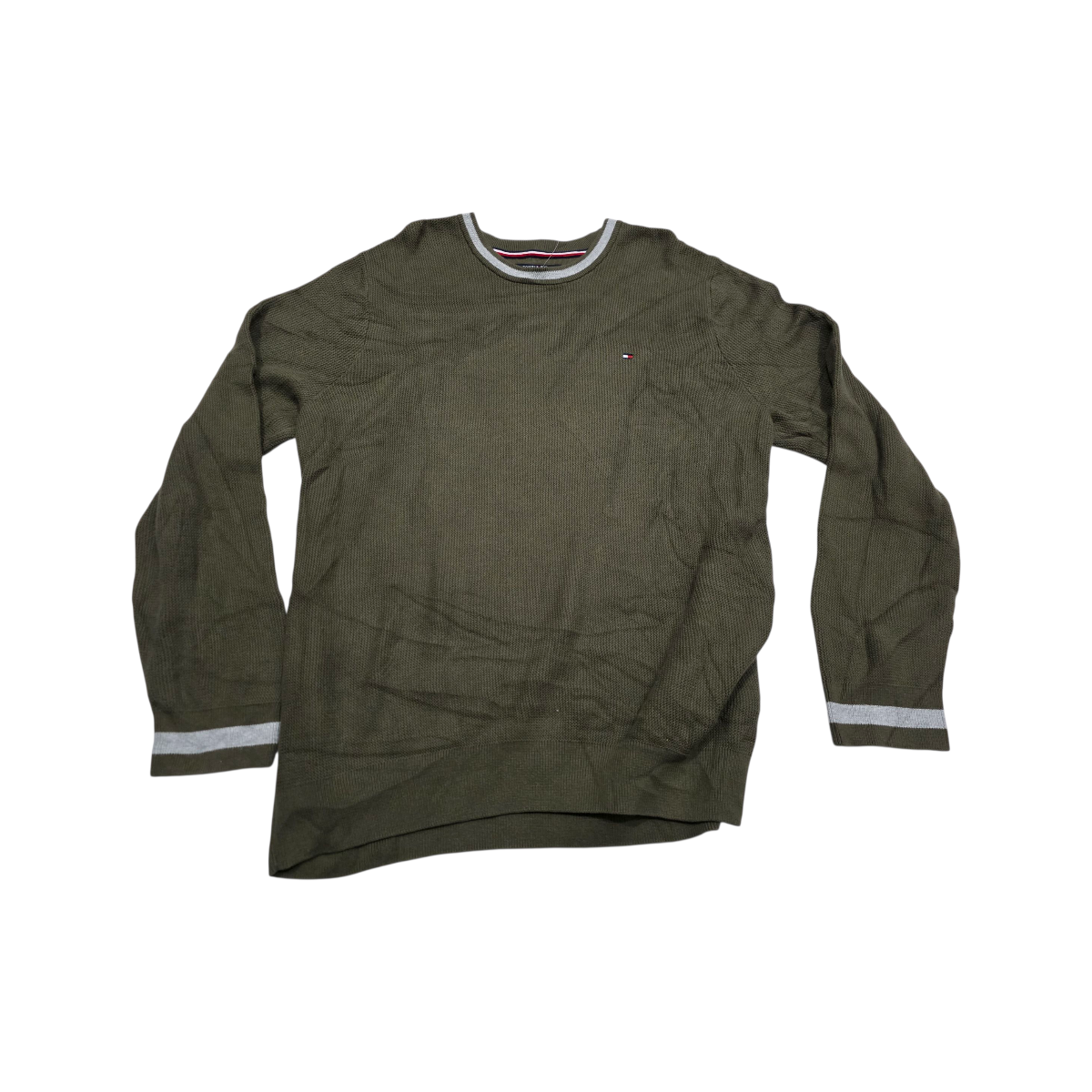 Sueter Tommy Hilfiger 2xl Verde Cuello Redondo (Usado)