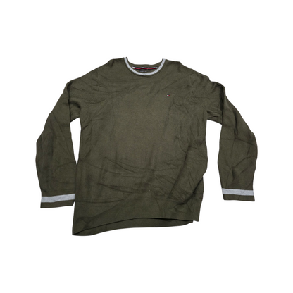 Sueter Tommy Hilfiger 2xl Verde Cuello Redondo (Usado)
