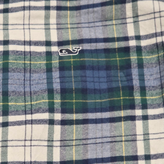 Camisa Vineyard Vines Adolescente Xl 18-20 Cuadro Verde (Usado)