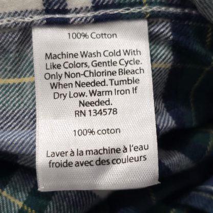 Camisa Vineyard Vines Adolescente Xl 18-20 Cuadro Verde (Usado)