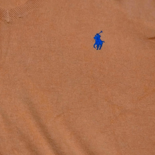 Sueter Ralph Lauren Grande L Naranja Algodon Pima