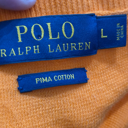 Sueter Ralph Lauren Grande L Naranja Algodon Pima