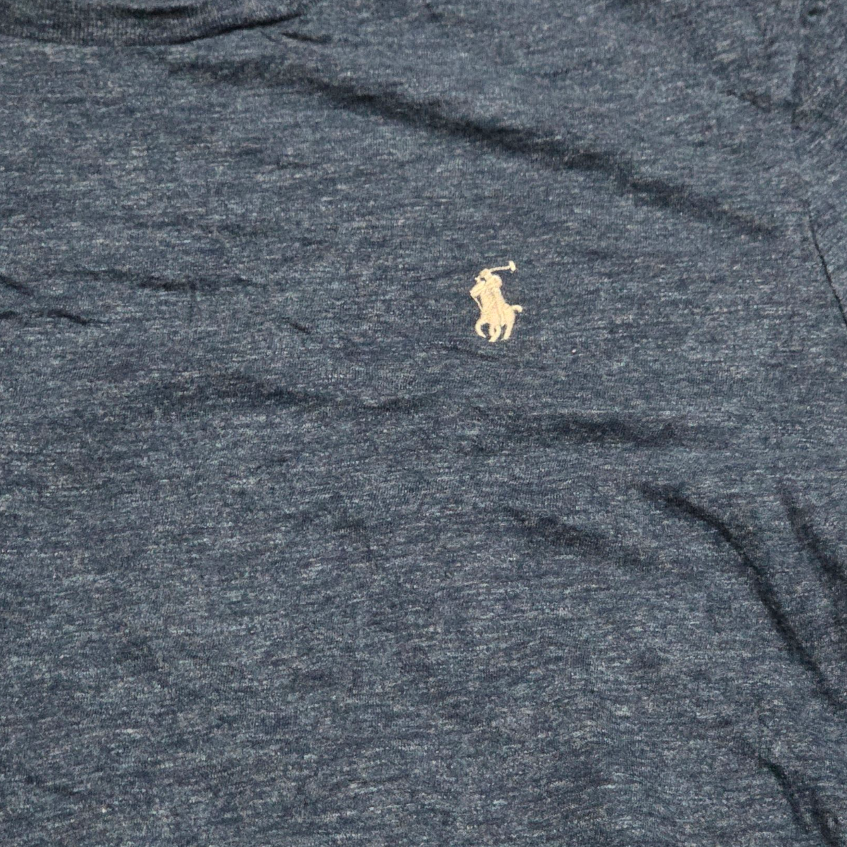 Playera Manga Larga Ralph Lauren Grande Custom Slimfit Azul