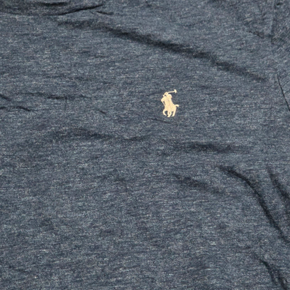 Playera Manga Larga Ralph Lauren Grande Custom Slimfit Azul