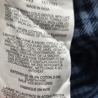 Camisa Columbia Mediana M Cuadro Azul Marino