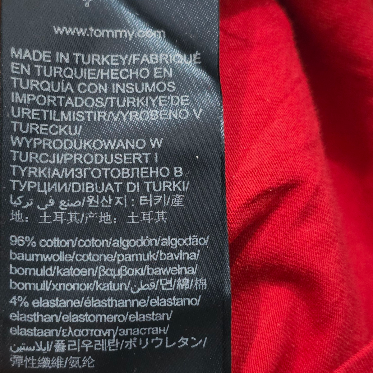 Playera Tommy Hilfiger Chico S Rojo