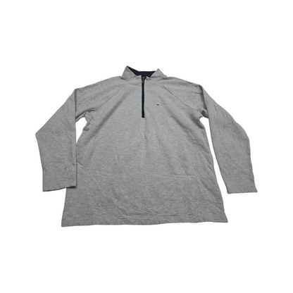 Sueter Vineyard Vines Cierre Corto Gris