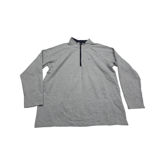 Sueter Vineyard Vines Cierre Corto Gris