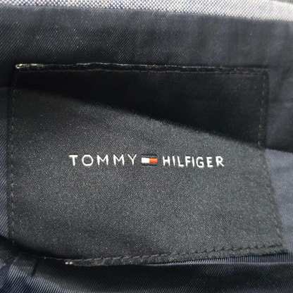 Saco Tommy Hilfiger 38s Gris Y Azul Cuadro