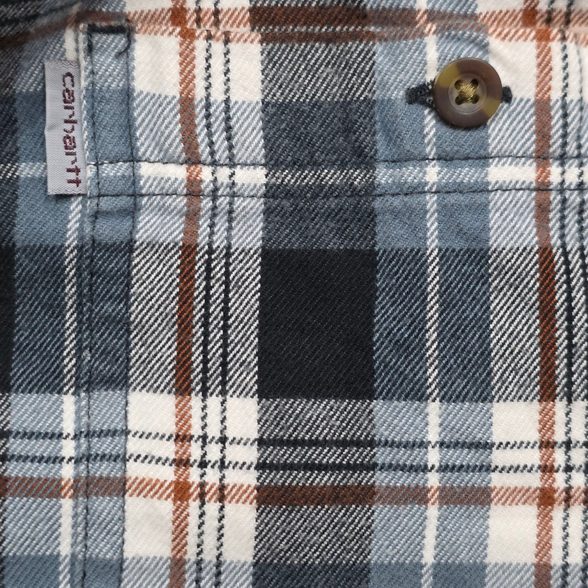 Camisa Carhartt 2xl Regular Cuadro Azul